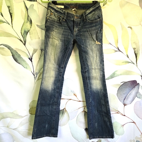 DECREE | NWOT Bootcut Blue Jeans in Dark Wash sz 5 - Picture 1 of 14